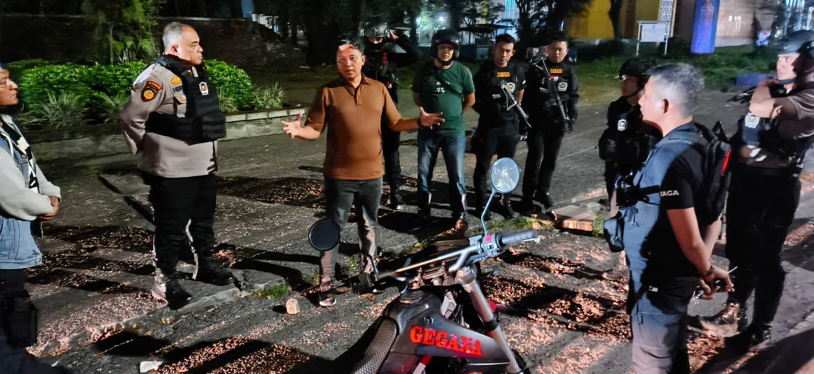 Kapolresta Pekanbaru Pimpin Patroli Tim RAGA Bersama Kasat Reskrim dan Kasat Intelkam