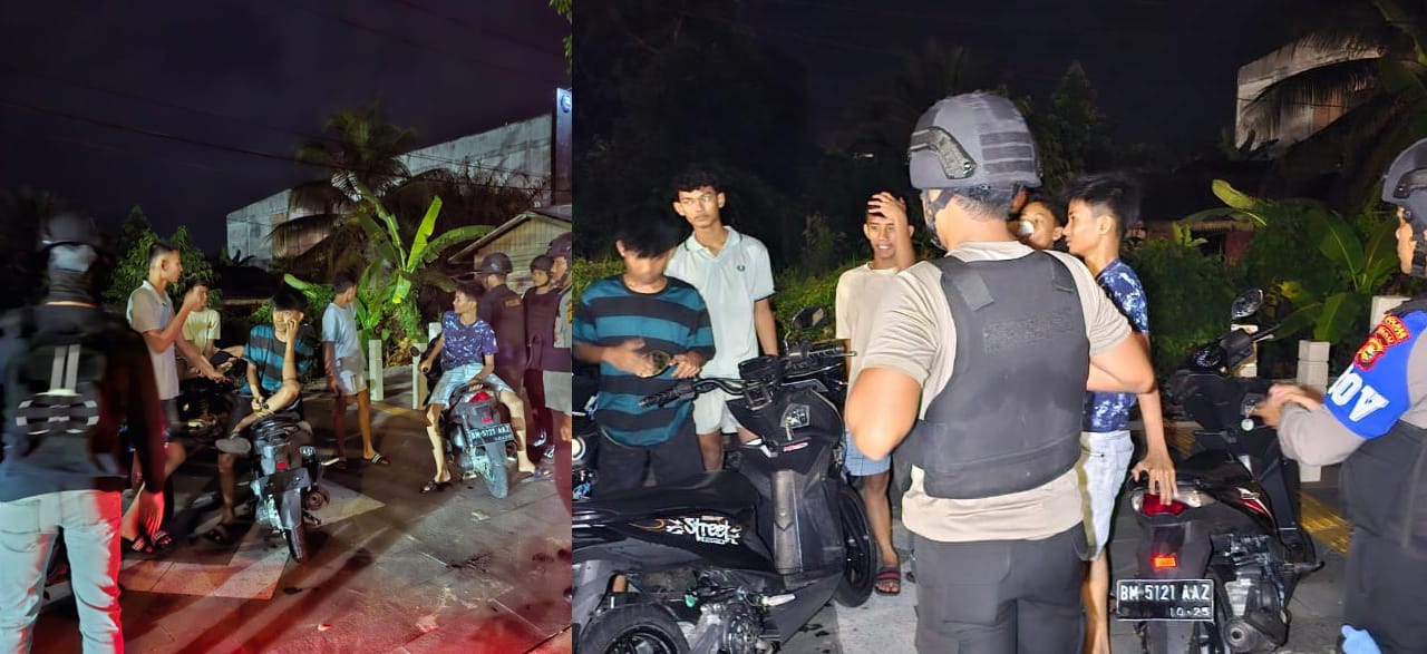 “TIM RAGA RES KAMPAR PATROLI MALAM DI BANGKINANG KOTA – ANTISIPASI KEJAHATAN, SITUASI AMAN DAN LALIN LANCAR”