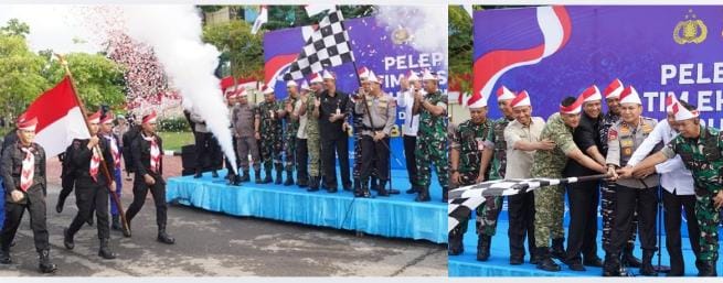 Kapolda Riau Lepas Tim Ekspedisi Merah Putih Presisi, Sasar 17 Desa di Wilayah 3T