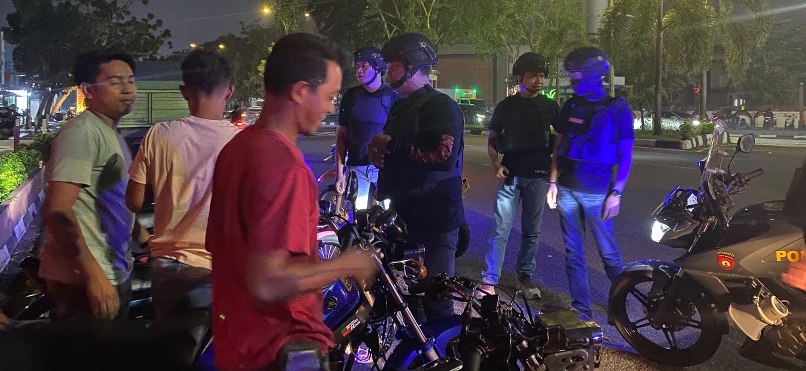 Nihil Gangguan, Patroli Tim URC Raga Polres Kampar Jaga Keamanan Bangkinang Kota