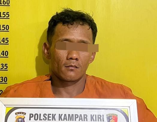Polsek Kampar Kiri Tangkap Warga Desa Subarak Terkait Peredaran Narkoba